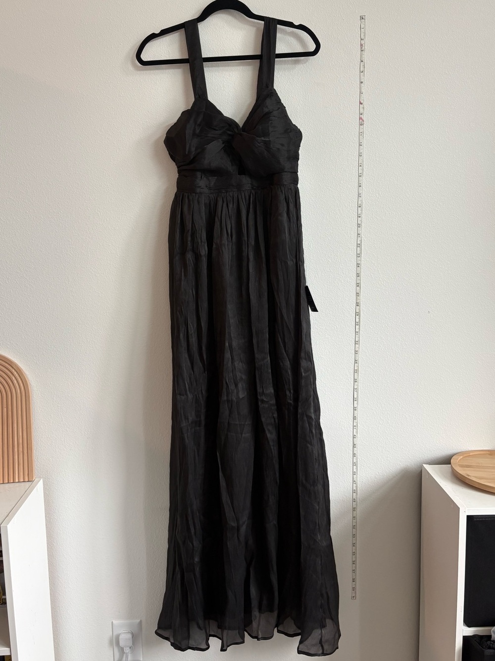 Lulu's Black Sleeveless Maxi Dress with Wide Straps